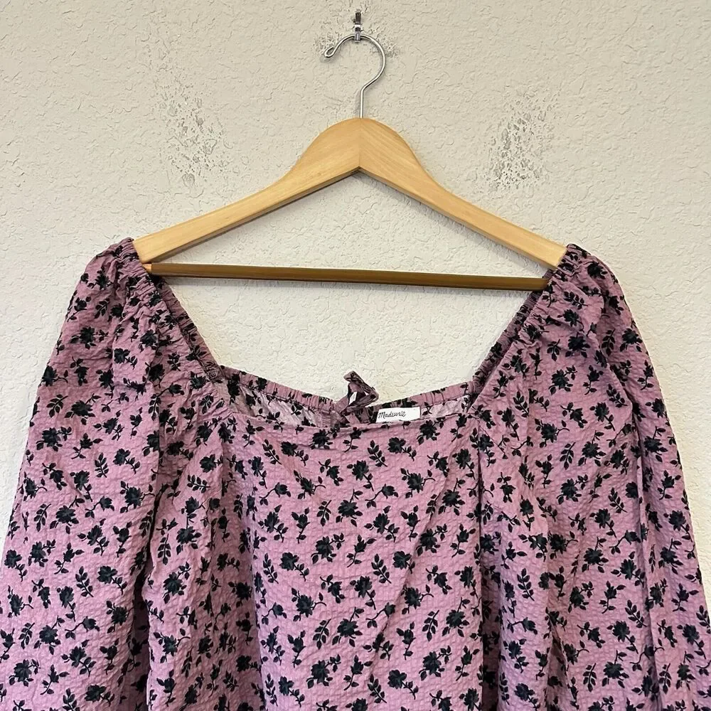 Madewell cropped seersucker